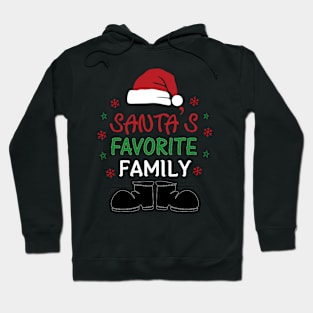 Santa's Favorite Family Christmas 2022 Matching Squad Hoodie